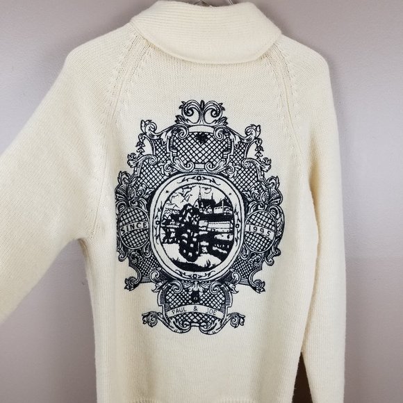 Paul & Joe Paris 100% Wool Boho Zip Front Cardigan - Picture 1 of 7